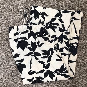 Linen blend midi dress